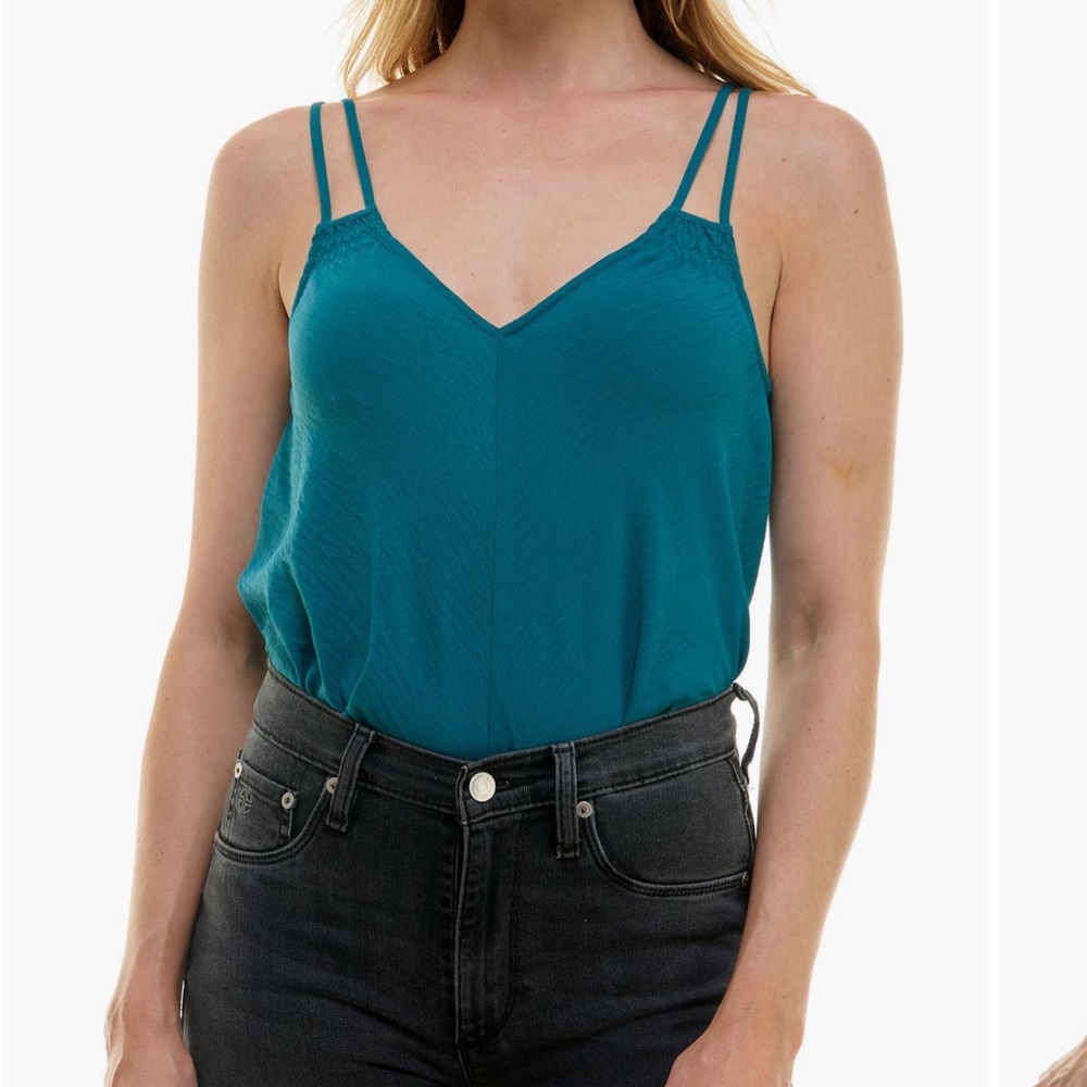 Urban Social Ocean Blue Cropped Double Strap Camisole Tank Size M